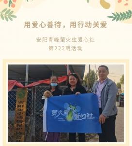 用愛心善待，用行動關(guān)愛--青峰創(chuàng)元集團(tuán)螢火蟲愛心活動第222期報(bào)道